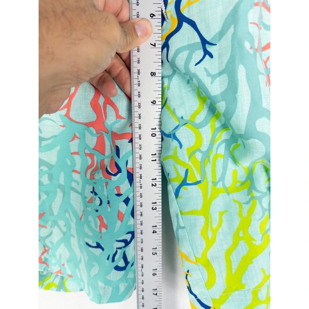 VTG Peter Millar Swim Trunks Mens XL All Over Print Mesh Vacations Coastal Aloha